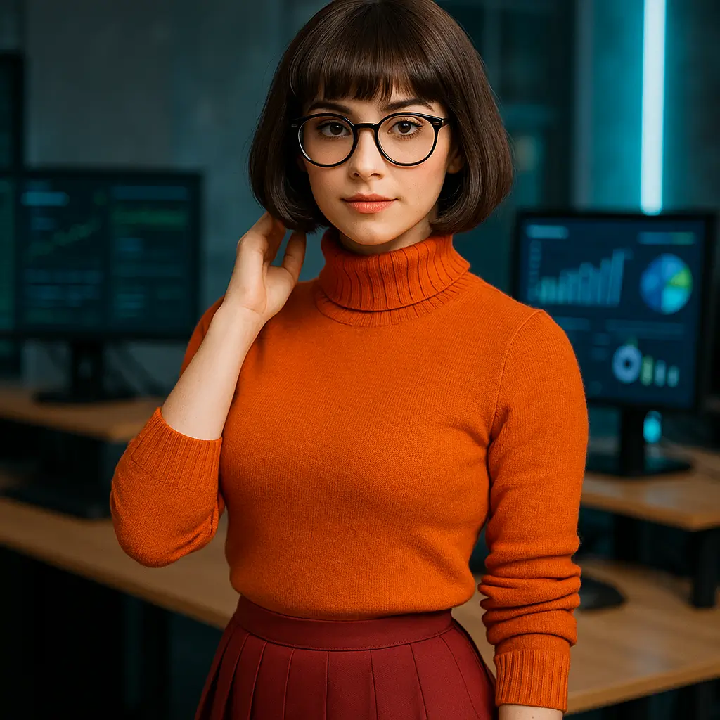 Cosplay de Velma surpreende ao revelar analista brasileira que usa inteligência artificial e big data no varejo