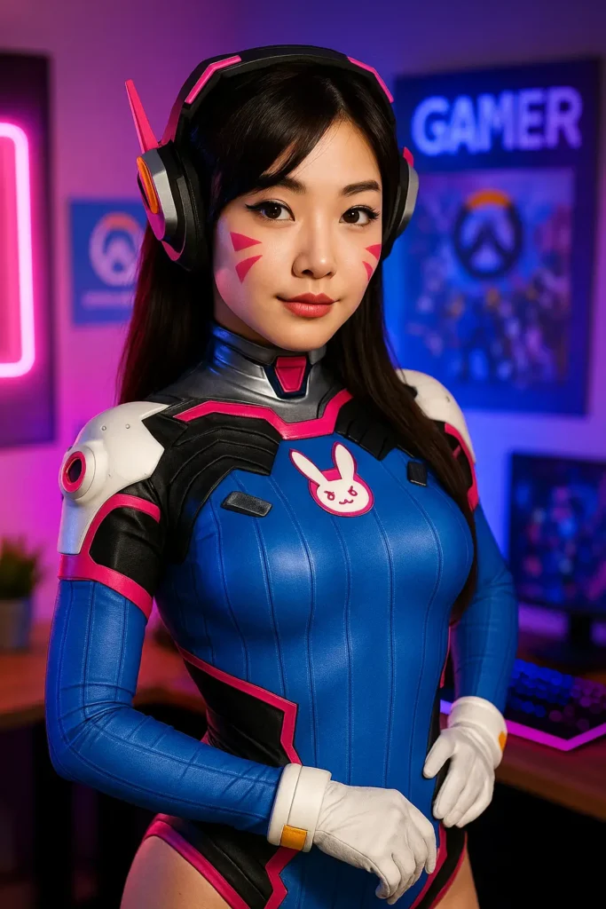 Cosplay de D.Va viraliza com influencer brasileira que vive de games