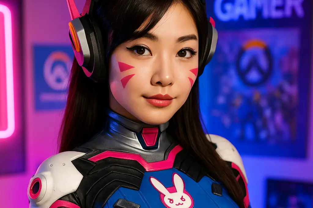 Cosplay de D.Va viraliza com influencer brasileira que vive de games