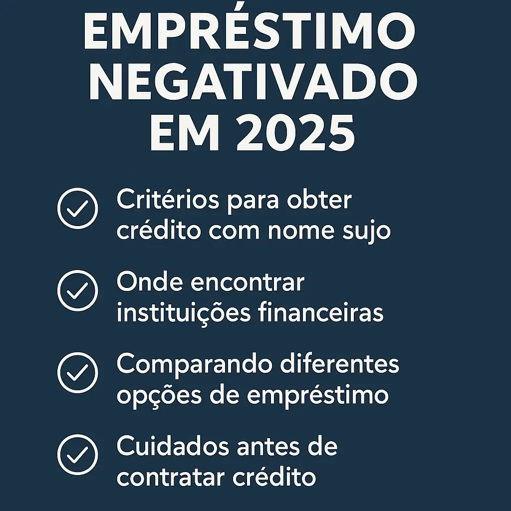 Checklist com critérios e cuidados para contratar empréstimo mesmo estando negativado