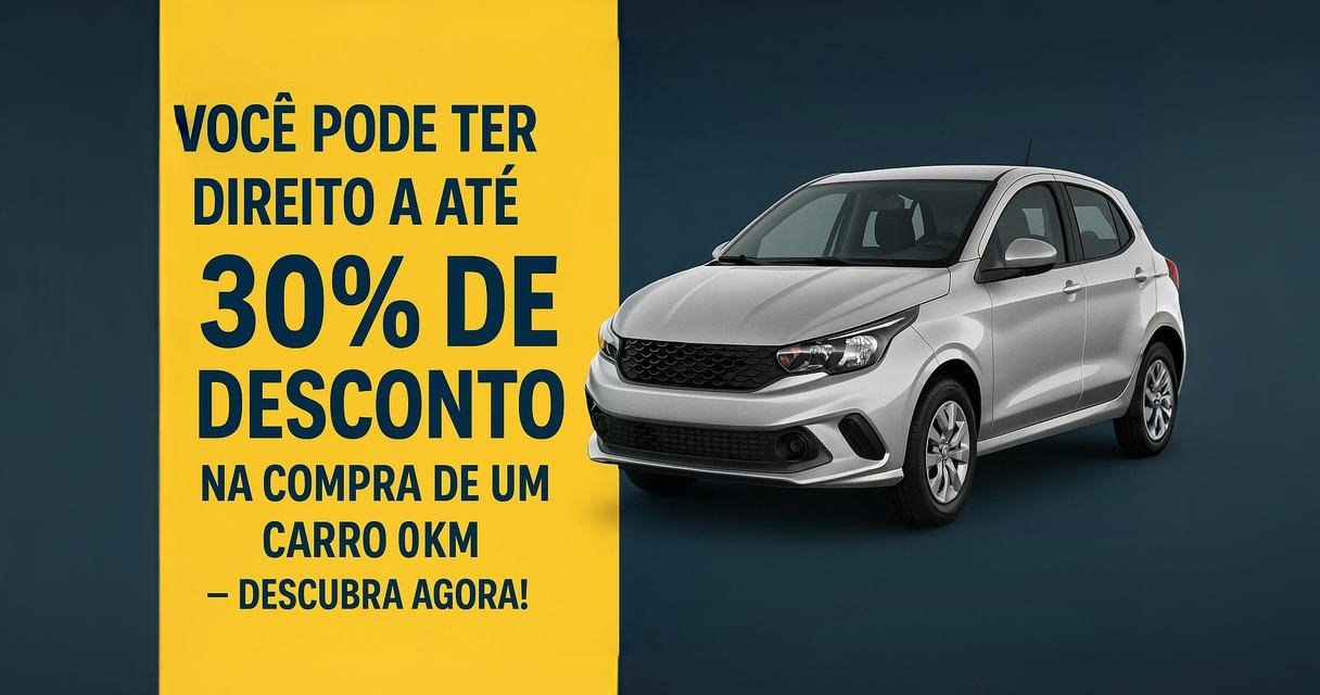 Você pode ter direito a até 30% de desconto na compra de um carro 0km – Descubra agora!