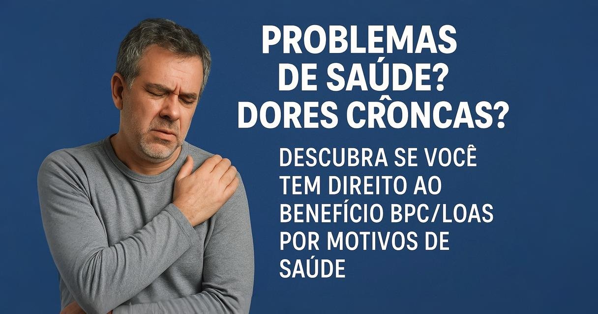 Problemas de saúde? Dores crônicas? Descubra se você tem direito ao benefício BPC/LOAS por motivos de saúde