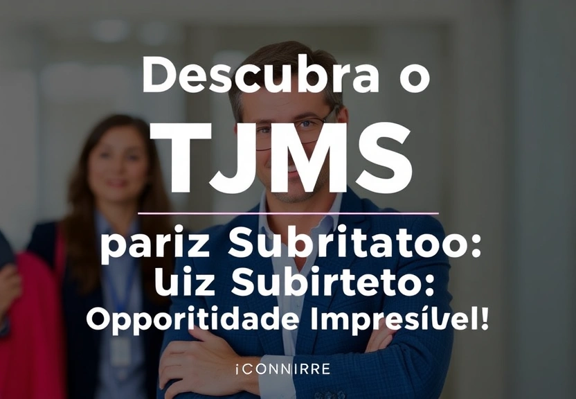 Representação visual de Descubra o Concurso TJMS para Juiz Substituto: Oportunidade Imperdível!