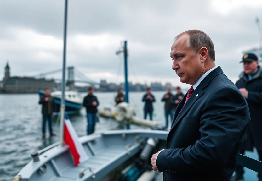 Representação visual de Putin Triunfa em Anchorage: A Situação Crítica de Zelenskyy e da Europa
