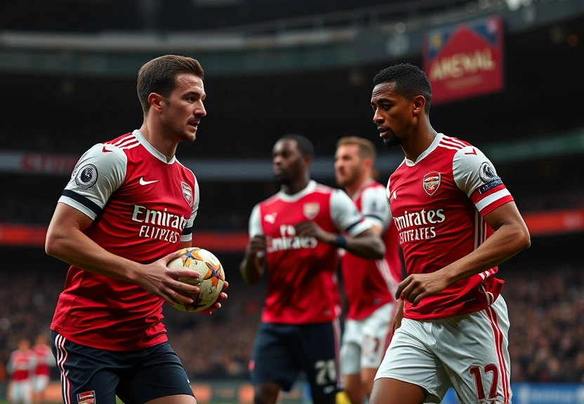 Representação visual de Arsenal conquista grande vitória contra o Manchester United, mas desafios persistem para os Gunners