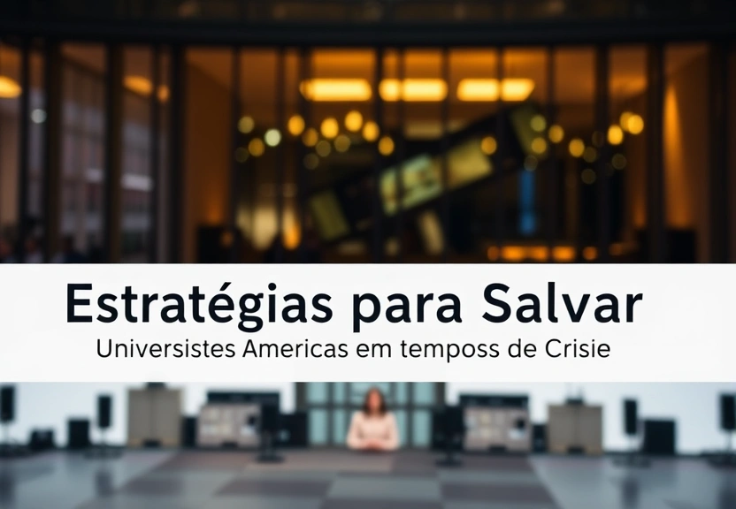 Representação visual de Estratégias para Salvar as Universidades Americanas em Tempos de Crise