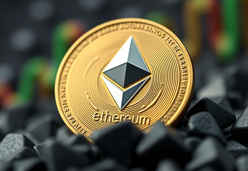 Representação visual de Ethereum alcança novo recorde histórico de US$ 4,9 mil após 4 anos de espera