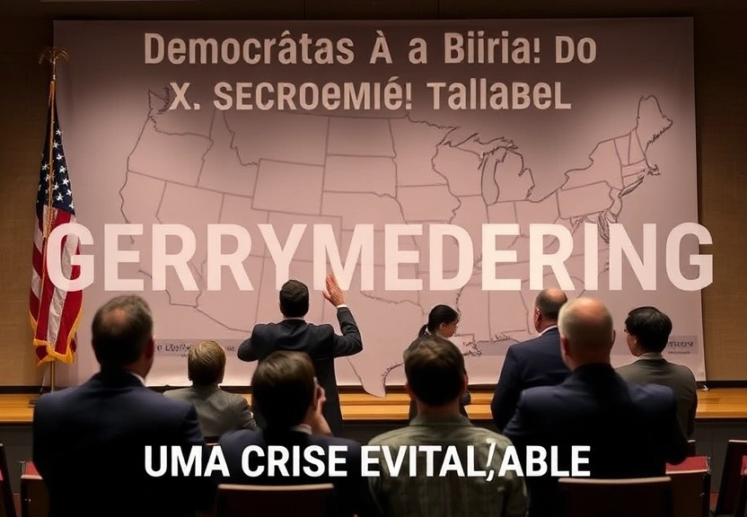 Representação visual de Democratas à Beira do Armagedom do Gerrymandering: Uma Crise Evitável