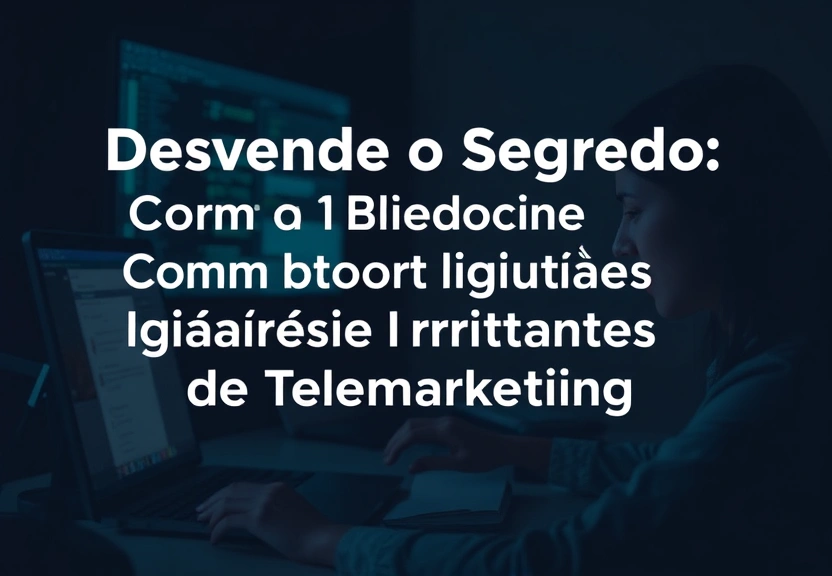 Representação visual de Desvende o Segredo: Como Bloquear Ligações Irritantes de Telemarketing
