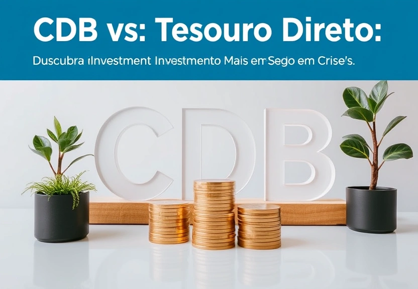 Representação visual de CDB vs Tesouro Direto: Descubra o Investimento Mais Seguro em Crises