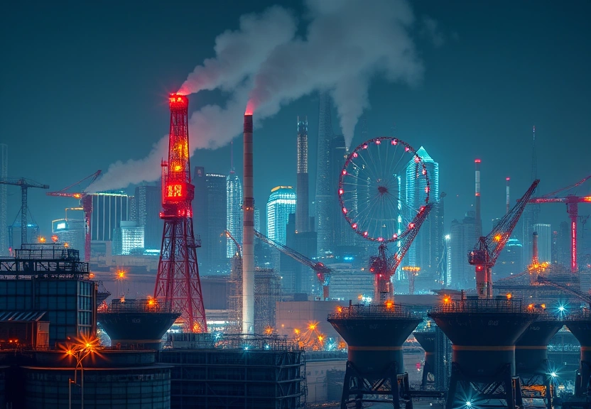 Representação visual de China lidera a revolução tecnológica com mais de 2 milhões de robôs industriais
