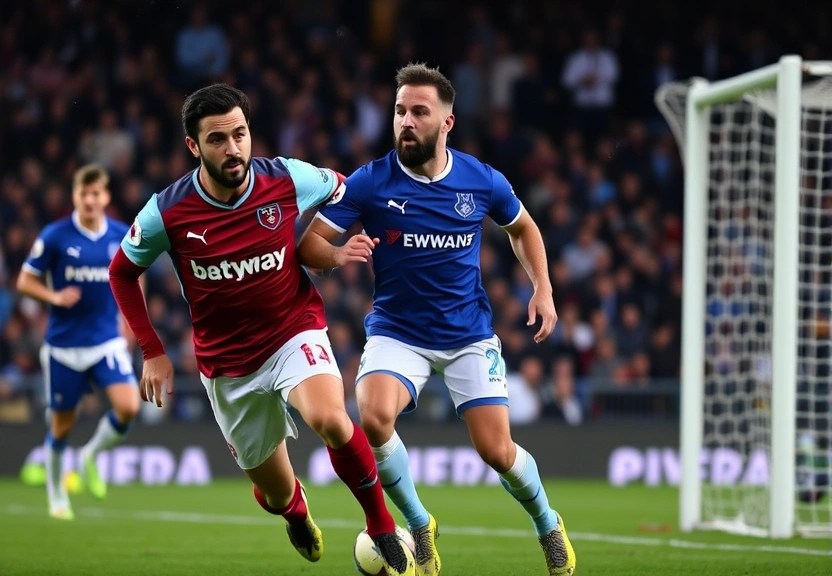 Representação visual de Nuno Espirito Santo estreia no West Ham com empate emocionante contra o Everton