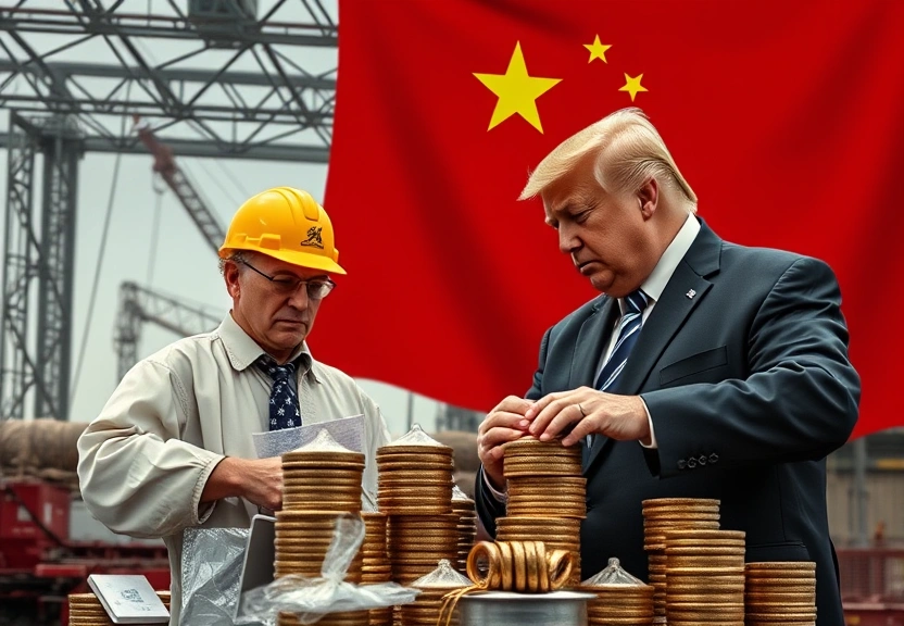 Representação visual de Gigantes da Riqueza Perdem US$ 70 Bilhões na Guerra Tarifária entre Trump e China